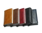 RFID Blocking Credit Holder Box Leather Wallet European Style Birthday Christmas Business