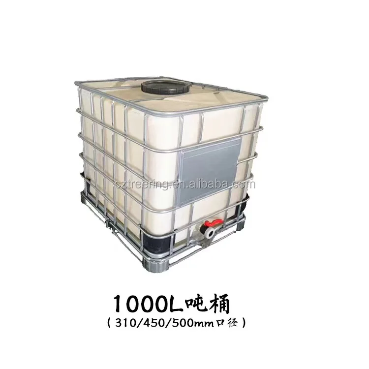 重型卧式 roto 模塑食品级液体储存 500l ibc 柴油储存容器