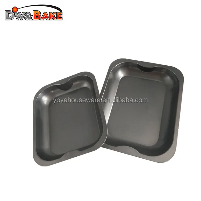 nonstick 2pcs bakeware set cookie sheet pizza pans