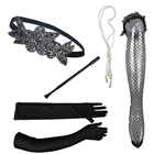 Vintage 1920s Flapper headband Gatsby Party Hair Accessories Sets 20s Hair Accessories for Costume Party