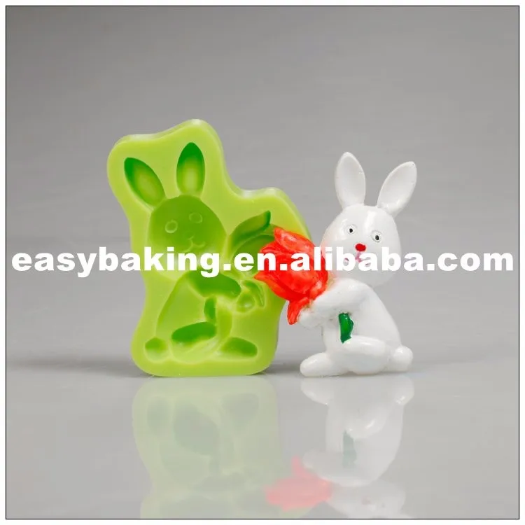 es-0102_High Quality Easter Bunny With Tulips Cake Decoration Silicone Sugarpaste Mold_9154.jpg