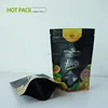 colorful with zipper top aluminum foil laminated packaging plastic coffee stand up pouch black ziplock bag