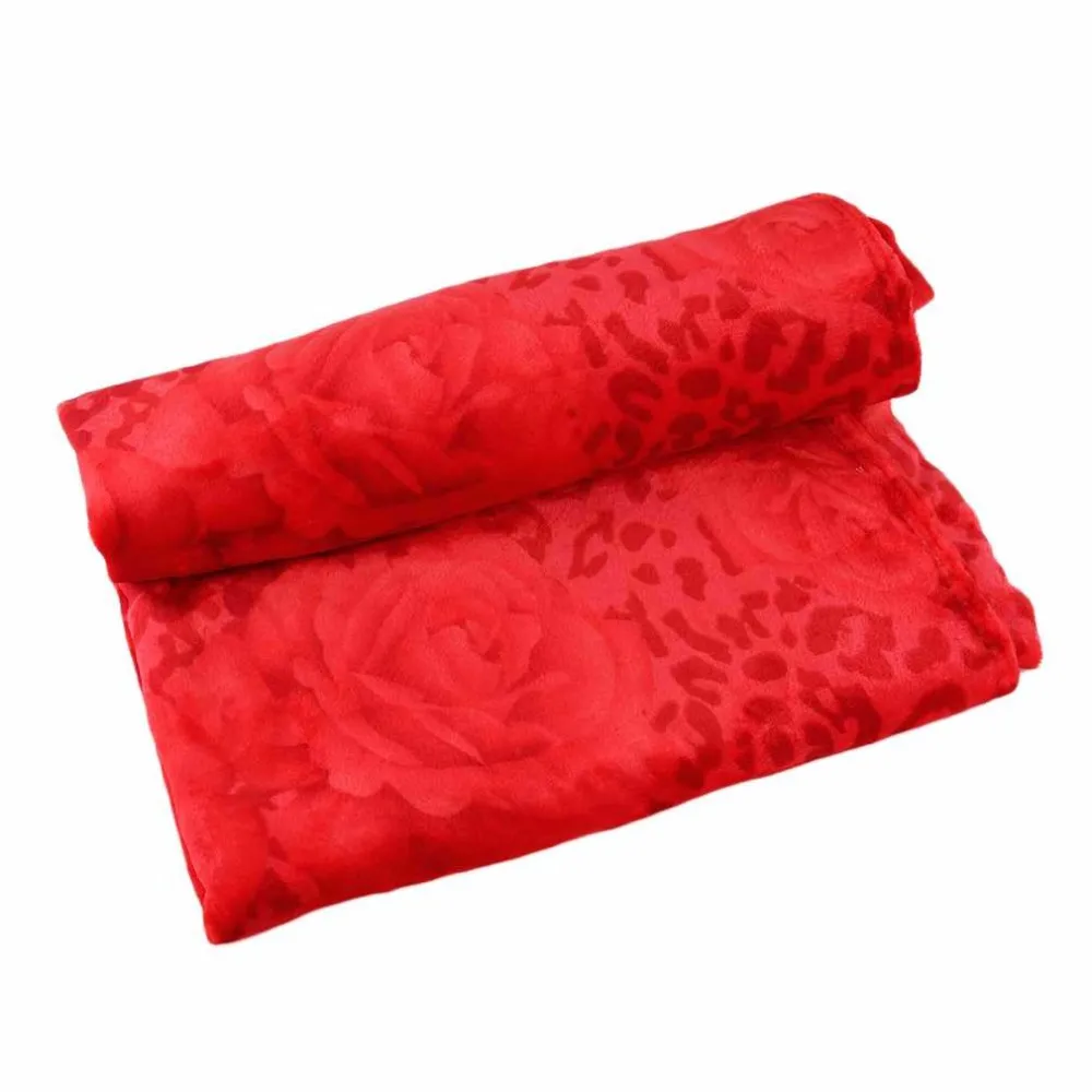 150*200cm /180*200cm Super Soft Simple/Rose Style/Sheep House Thin Blanket Throw Blanket Rug Plush Fleece Sofa Bed Decoration