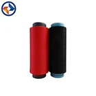 Eco-friendly 100% Polyester Draw Textured Yarn(DTY) 150D/48F dope dyed black filament yarn