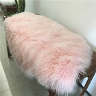 Mongolian lambskin long hair sheepskin pelt
