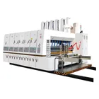 Double color flexo printing die cutting slotting machine