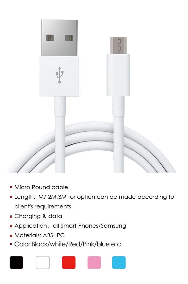 High quality micro usb cable charging cable for Mobile phone - ANKUX.COM