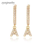 Wholesale 2019 new women jewelry gold-plated A-F letters drop earrings