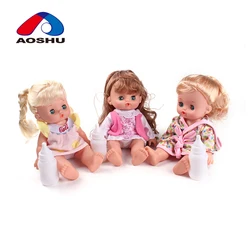 10 inch vinyl electronic baby love dolls with milk bottles