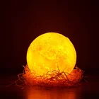 12cm 16 Colors RGB Moon Light with Remote Control 3D LED Night Light Adjustable Brightness USB Rechargeable Lunar Light