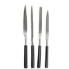 Hand polishing tools steel needle file size 3x140mm 4x160mm 5x180mm shape knife blade flat pointed and more