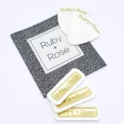 Free Sample Excellent Quality Multifunctional Real Leather Round Printed Label