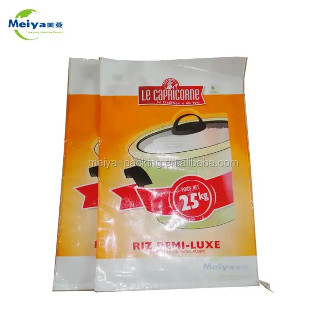 PP rice packing bags of 25kg pp woven bag for rice, flour ,wheat,,grain,fertilizer,agricultural products.