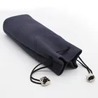 original design soft pouch sunglasses bag blue luxury pu leather case custom logo