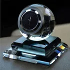 newest design k9 wedding favor crystal clock,desktop clock with cut sheet for souvenir gift