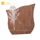 Red Granite tombstone, Cheap Stone Tombstone Carving
