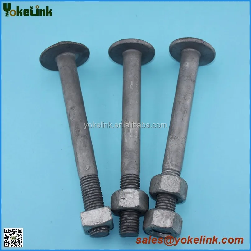 Hot dip galvanized machine bolts