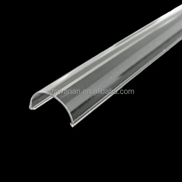 18mm Super Clear polycarbonate Half round plastic led tube lamp cover