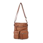 Washed PU Fashion Bags for Women small Ladies Crossbody Bag