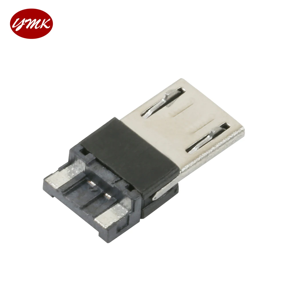 usb type b standard micro port female solder plug