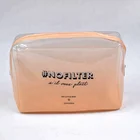 beauty candy color clear pvc cosmetic bag with customize
