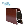 Customized thermal break wooden grain aluminum wood finish extrusion profile for sliding window and door