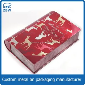 book shaped christmas gifts tin book box