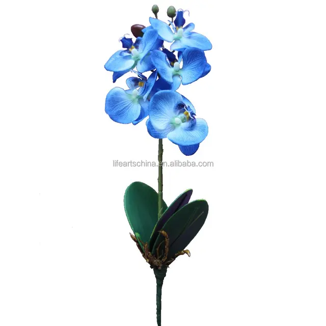 high quality cheap artificial flower 40cm silk orchid with or