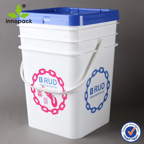 Food Grade Square 5 Gallon Plastic Bucket Leak Proof Buy Square