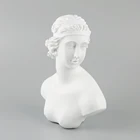 Modern Style Female Bust Sculpture White Head Bust Statue For Living Room Crafts