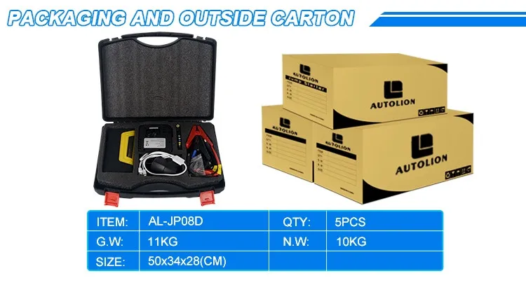 Portable car jump starter new car battery jump starter 12V multi-function jump starter power bank with air pump