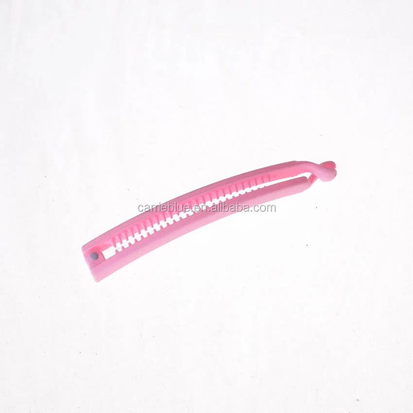 Length Thin Banana Clip Banana Shaped Plastic Clolrful Fine Hair