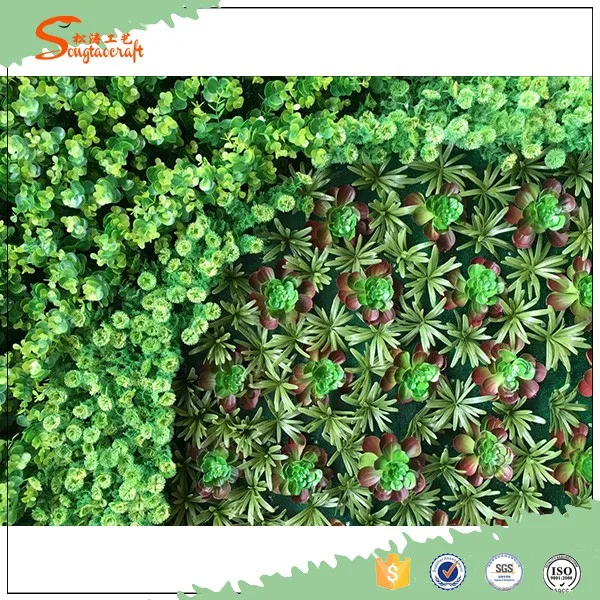 newest product plastic artificial plant green wall wholesale