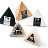 unique design small pyramid shape candy gift paper packing box