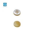 Soukou China button supplier 4 Holes White mother of pearl buttons shell buttons for shirts and Fashion Clothing