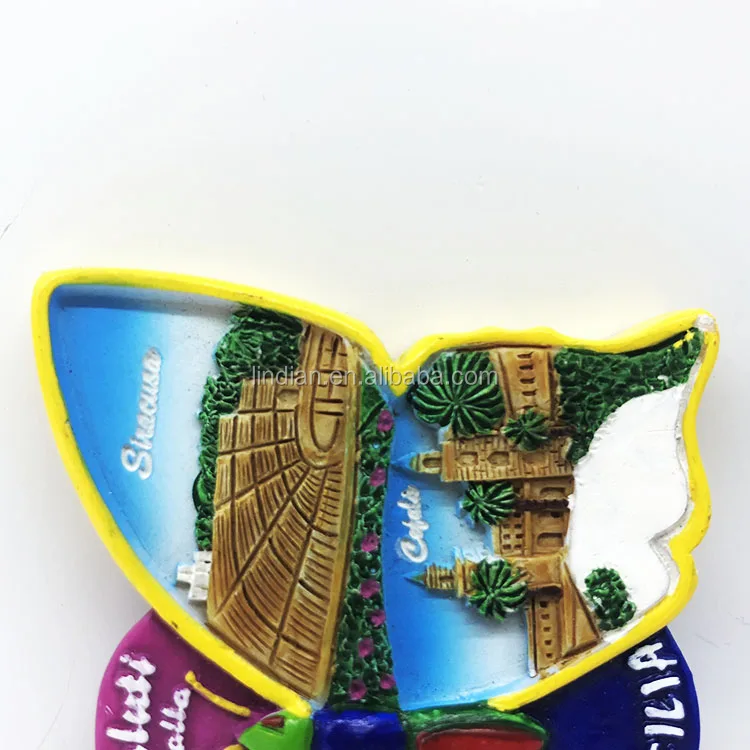 related italy souvenir polyresin fridge magnet