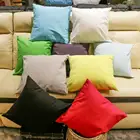 8PCS/set New product plain solid color decorative throw cotton pillow case cushion cover for sofa 18 x 18 inch