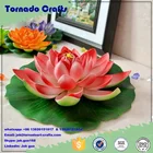 Top selling special design plastic artifical flowers white decorative artificial lotus flower