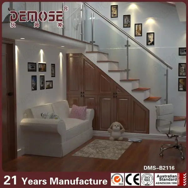 Stainless steel 304 balustrade with tempered glass railing