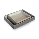 rectangle set 2 velvet fabric serving jewelry tray