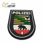 Custom Rubber PVC Label Patch 3D Custom Patch Logo Embossed PVC Patches With Hook And Loop