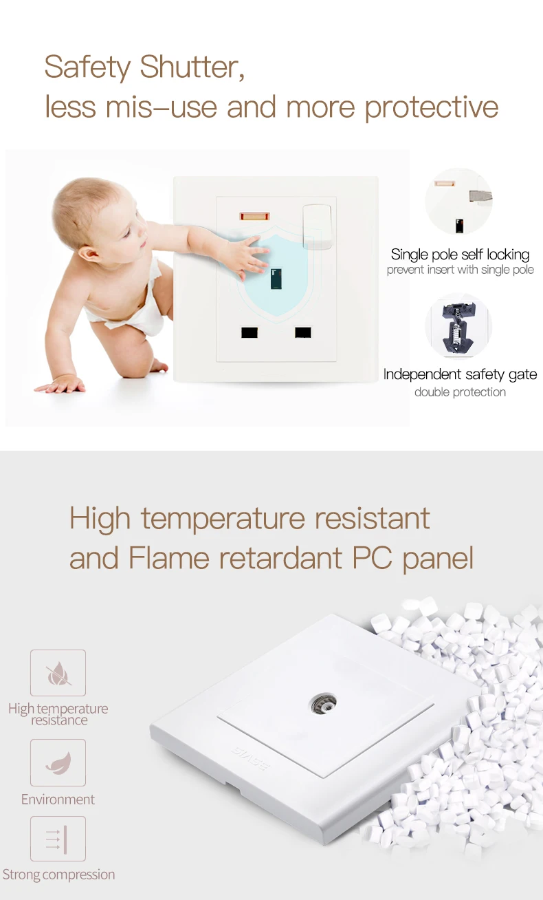 86MM electrical wall switch socket blank plate light switch plate cover