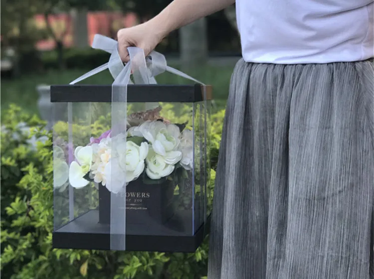 Manufacturer Wholesale Transparent Square Flower Box