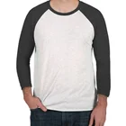 China OEM long sleeve sublimation blank adult ruffle wholesale raglan t shirt supplier