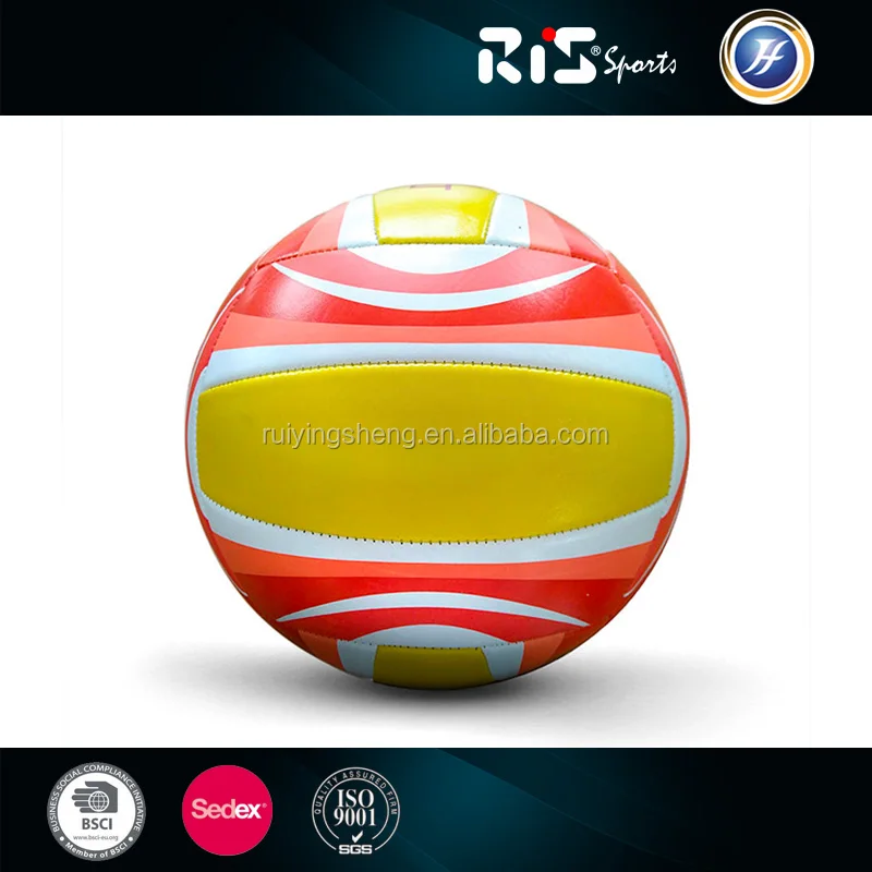 High quality beach ball logo customized PVC Volleyball in size 5