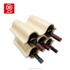 wholesale MDF wave wine rack for 5 bottles houseware decorative furniture