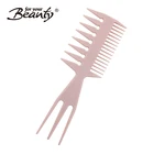 Pink Large Plastic 3 Sides Hair Teasing Comb