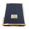 France Style Gold Metal Frame Locked Wooden Perfume Packaging Box