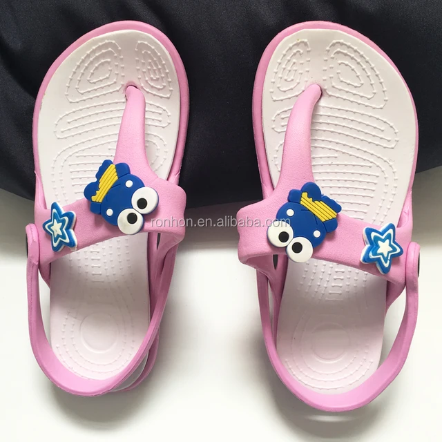 children soft flip flop slipper and sandal cartoon design anti