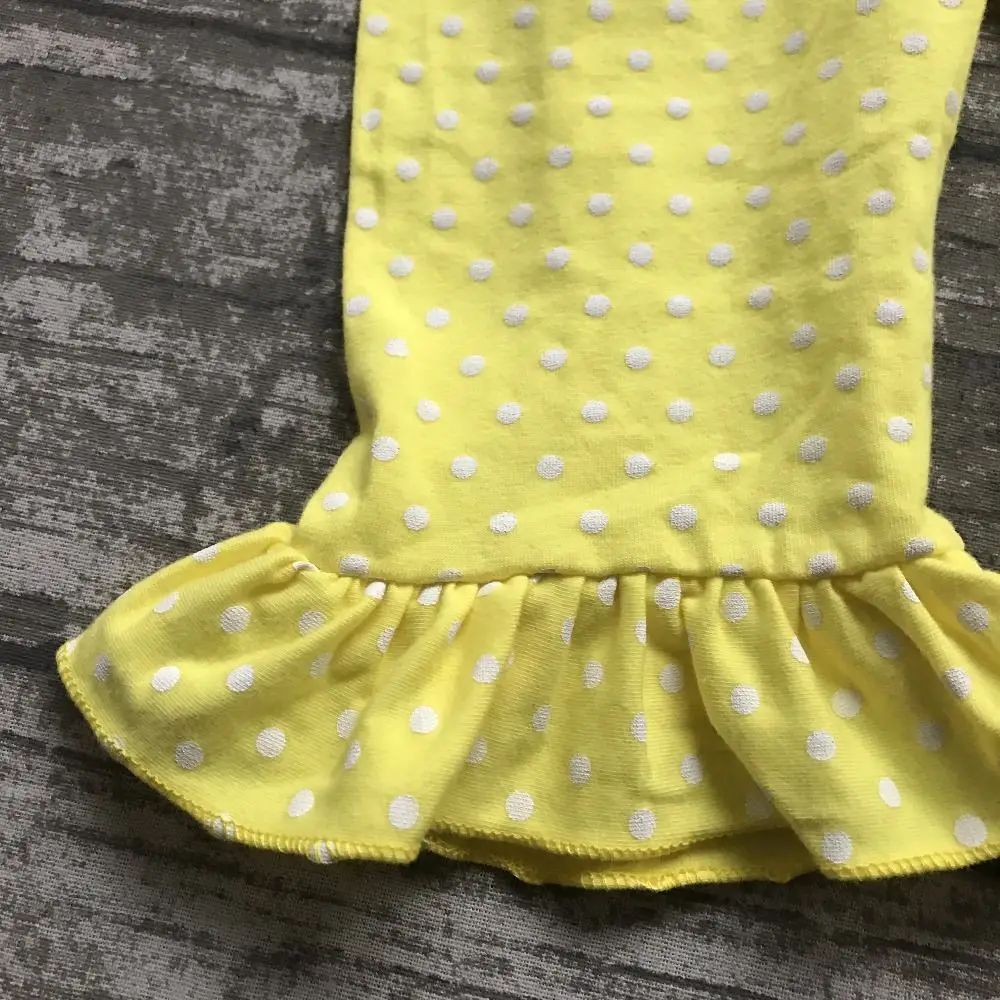 Back to school 3-8years old girls outfit clothes school bus clothing aqua yellow ruffles cotton capris with matching accessories